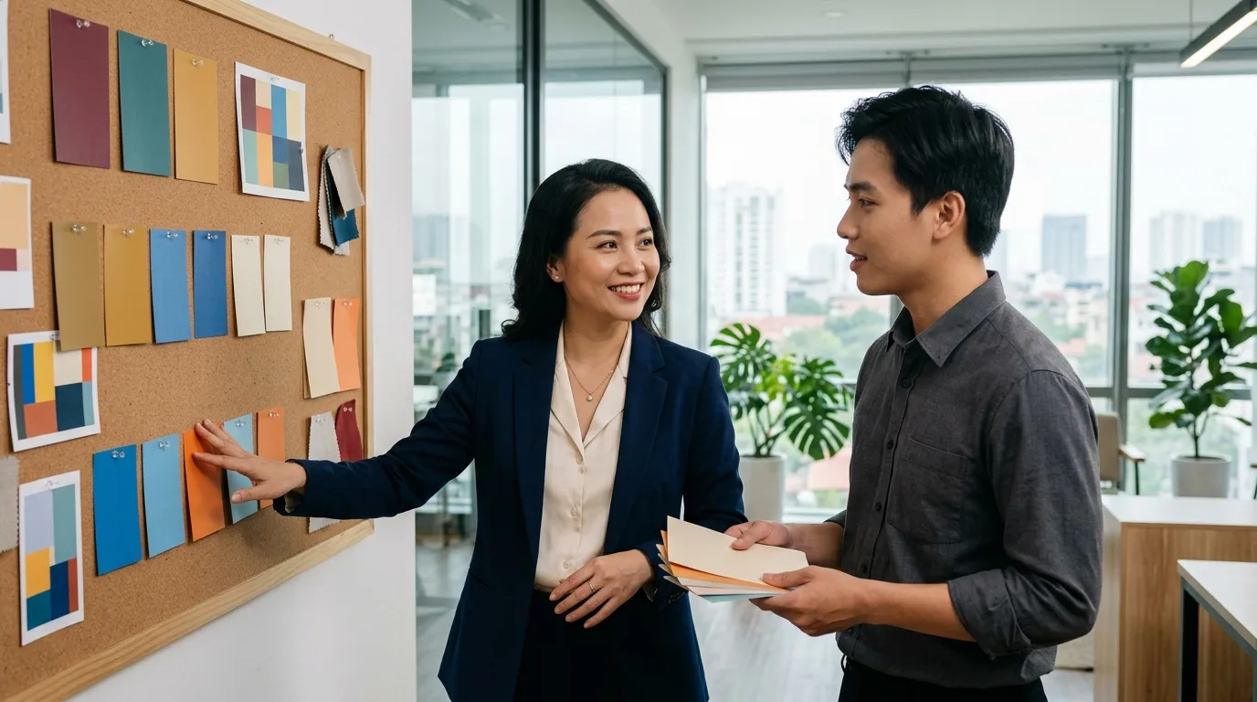 Đội ngũ marketing người Việt Nam rà soát kế hoạch và đánh giá lộ trình triển khai trong 90 ngày.