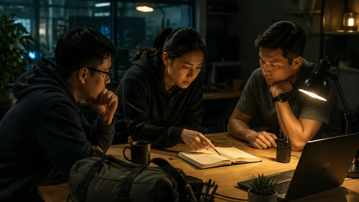 Nhóm DevOps tinh gọn phối hợp phát hiện và xử lý sự cố hệ thống trong phòng vận hành hiện đại.