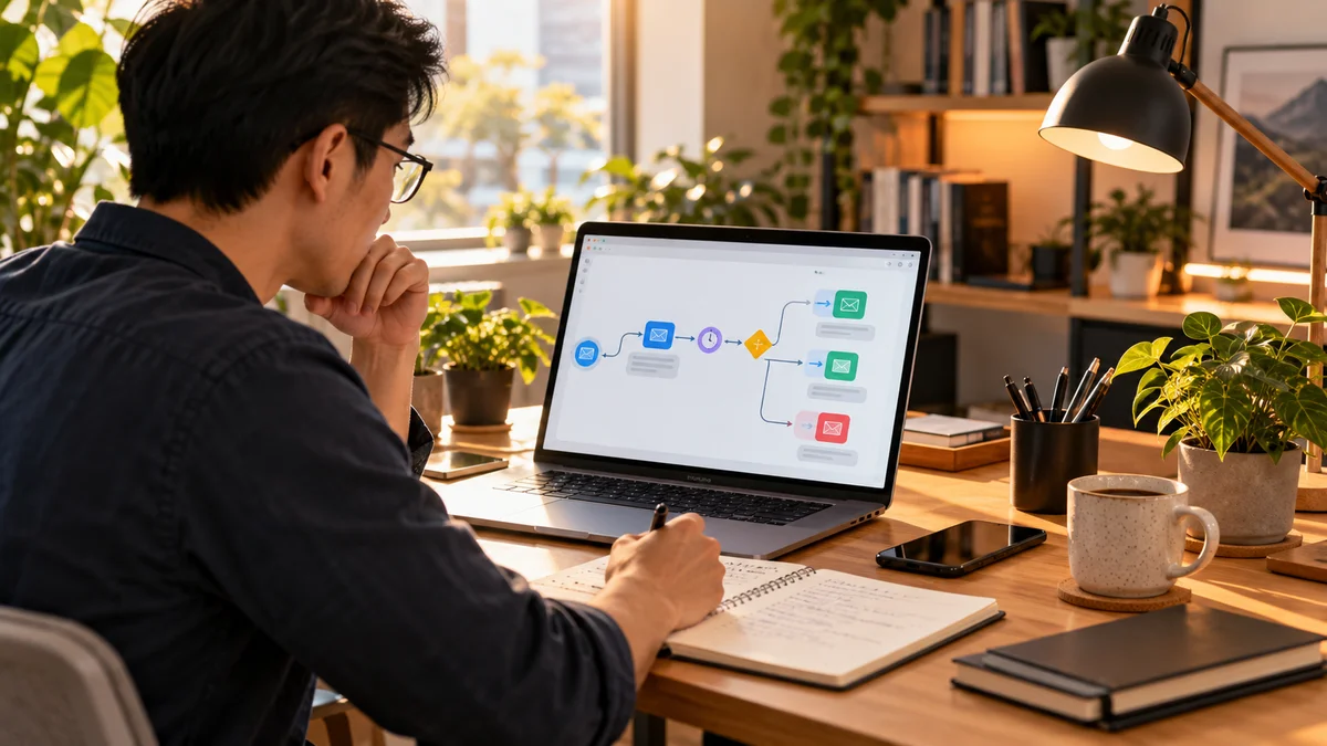 Mô phỏng quy trình xây dựng phễu thu hút và nuôi dưỡng lead tự động