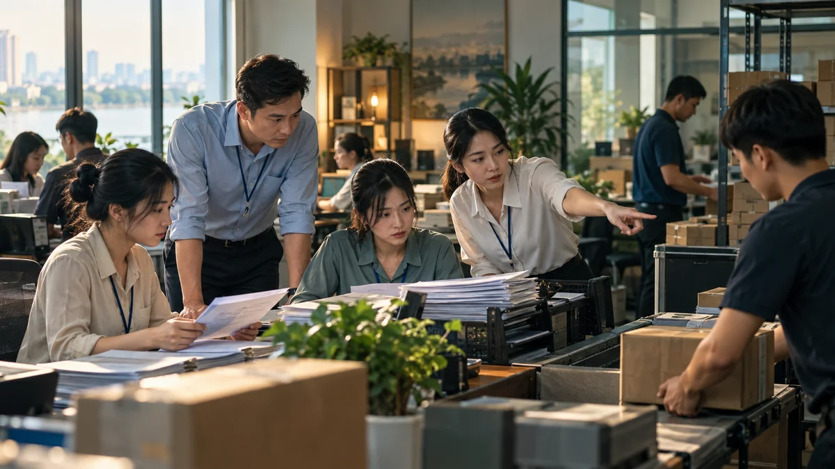 Nhóm vận hành doanh nghiệp vừa và nhỏ phân tích quy trình và điểm nghẽn trước khi chuyển đổi số