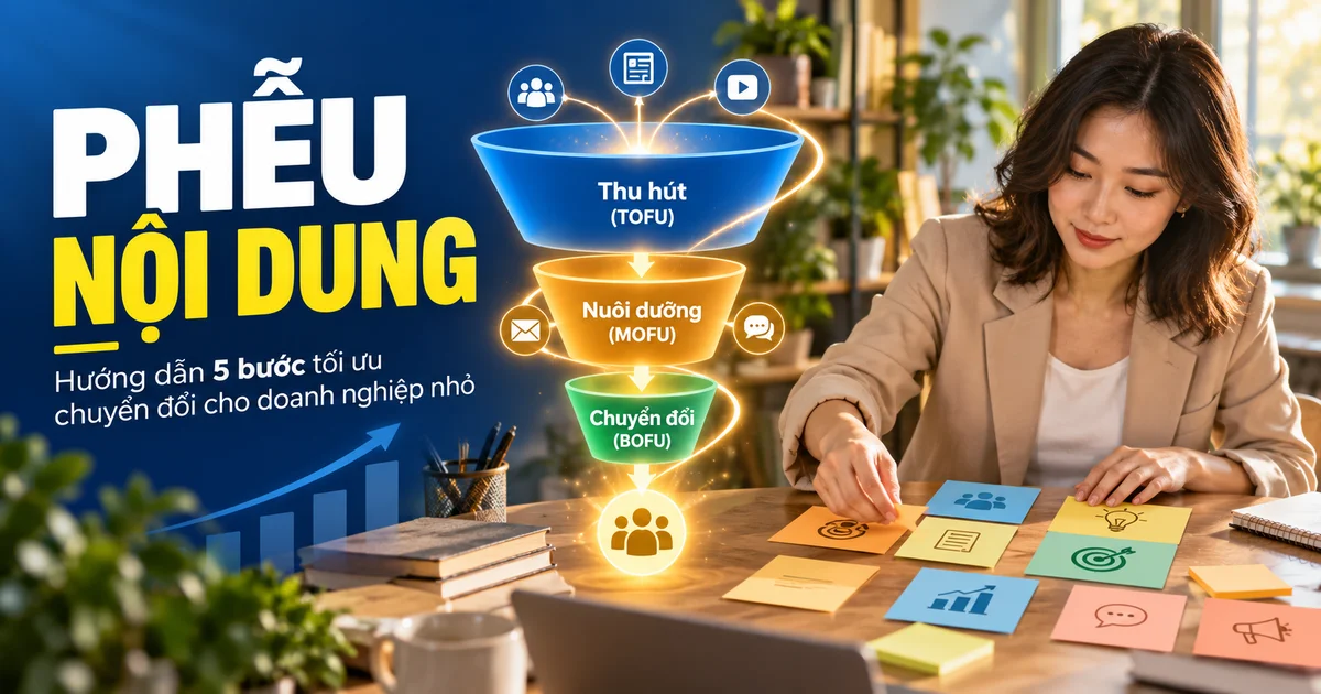 Phễu nội dung là gì? 5 bước tối ưu cho doanh nghiệp nhỏ