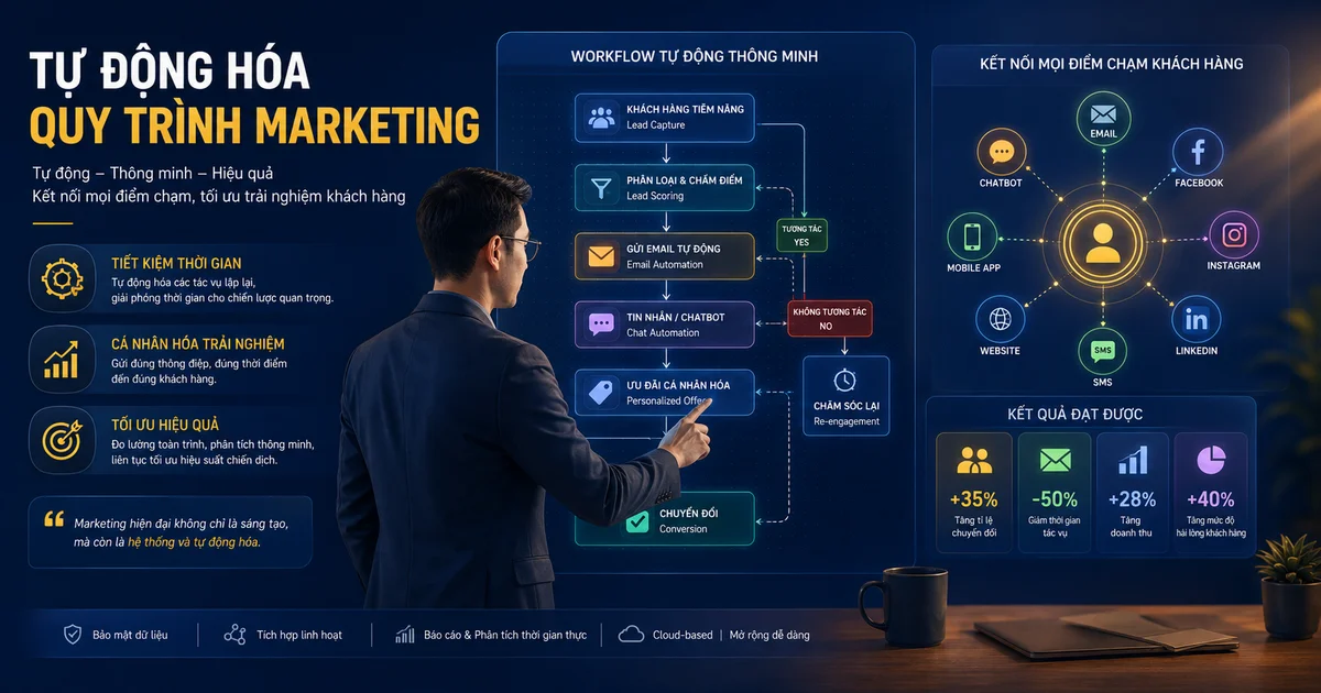 Tự động hóa quy trình Marketing với workflow thông minh