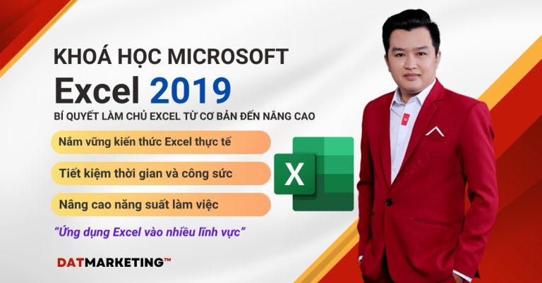Khóa học Excel 2019 – Ứng dụng thực tế từ cơ bản đến nâng cao